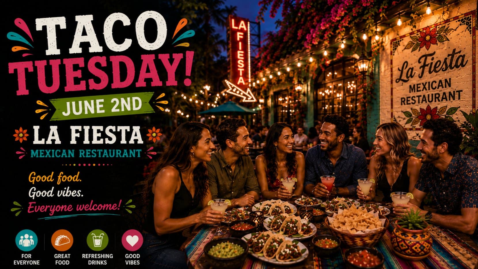 Taco Tuesday Social at La Fiesta (DOWNTOWN)