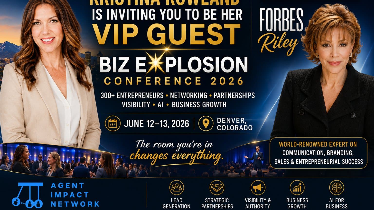 Kristina Rowland's VIP Guest: Biz Explosion Conference 2026 Denver, CO