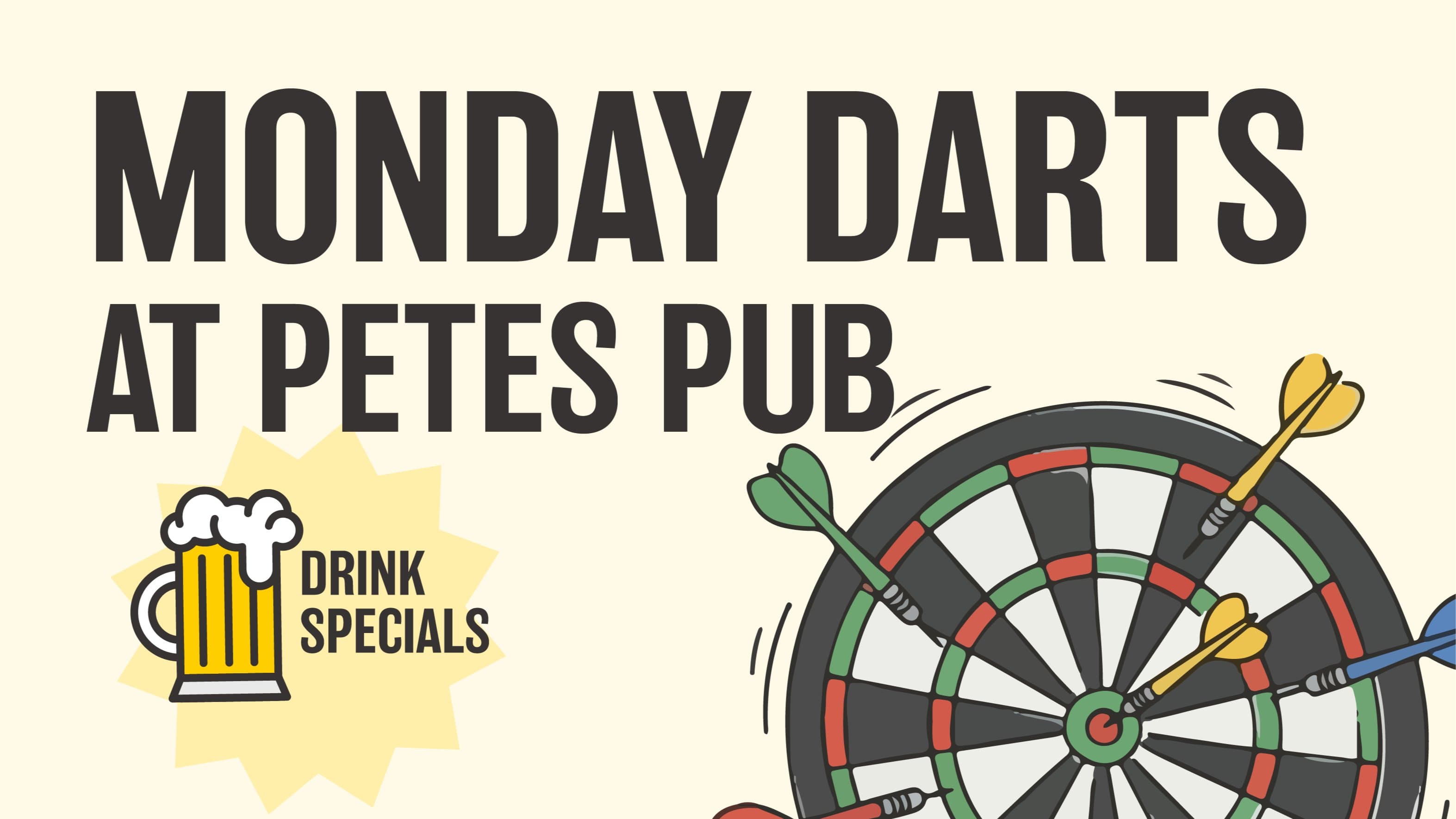 Monday Darts at Pete's Pub
