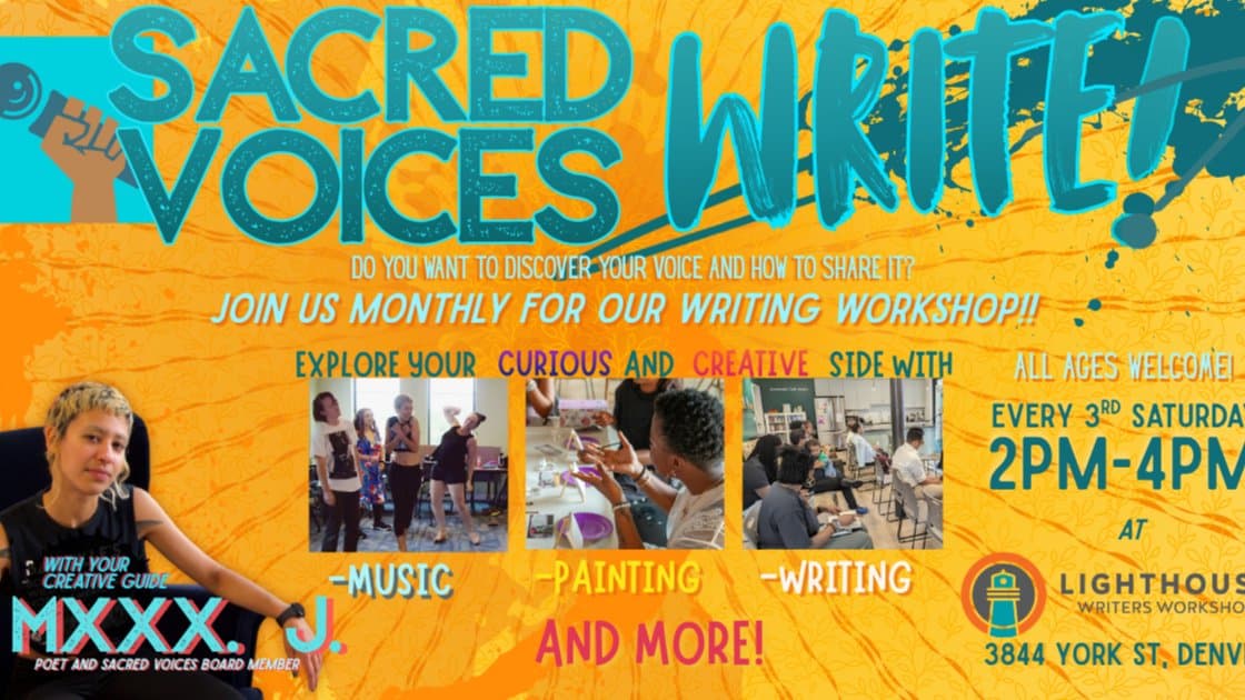 Sacred Voices WRITE! Poetry and Writing Workshop